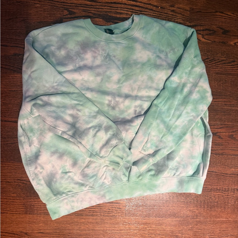 Wild Fable Mint Green Tie-Dye Sweatshirt